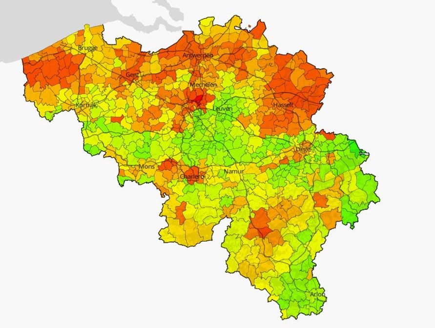 Aantal wanbetalers per privaat huishouden (gemeente-niveau)